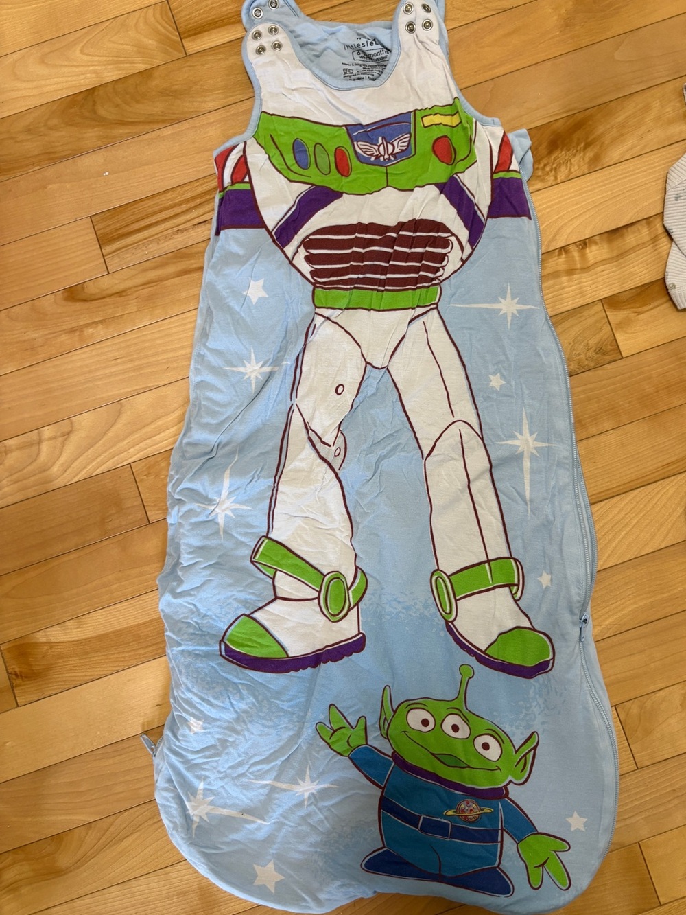 Little Sleepies Sleep Sack 6-18 Months Blue Toy Story Buzz Lightyear Baby winter